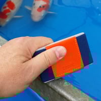 محفظة بطاقات باللون الأزرق و البرتقالي من تروف