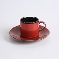 كوب قهوة سيراميك (صلصال أحمر )بسعة 140 مل من باريس...