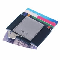 محفظة بطاقات باللون الأسود و الرصاصي من تروف