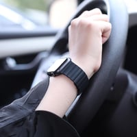 سوار ساعة ابل مغناطيس أسود مقاس 38/40 من نيتزي