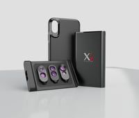 كفر ايفون اكس وايفون اكس اس مع 3 عدسات من اكسقير