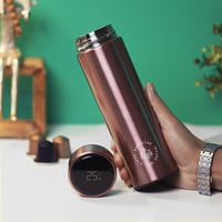 مق ذكي حافظ للحرارة والبرودة روز قولد بسعة 450 مل...