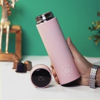 مق ذكي حافظ للحرارة والبرودة وردي بسعة 450 مل من ب...