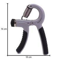 مقوي قبضة اليد باللون الرمادي والأسود