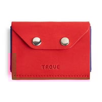 محفظة بطاقات الإصدار الثالث باللون الأزرق و الأحمر...