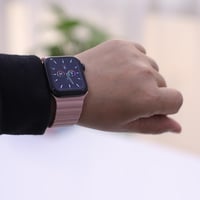 سوار ساعة ابل مغناطيس وردي مقاس 42/44 من نيتزي