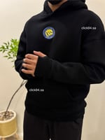 هودي النصر تطريز اسود