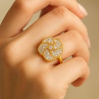 خاتم ذهب الزهرة اللامعة ( عيار 18 )