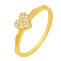 خاتم ذهب قلب ( عيار 18 )