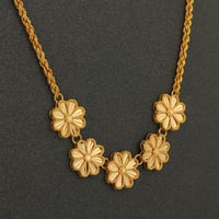 عقد ذهب الزهور ( عيار 21 )