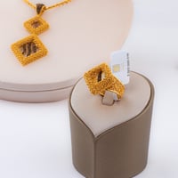 طقم ذهب معينات الأسطورة (عيار 21)