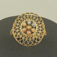 خاتم ذهب الدائرة المتشابكة ( عيار 18 )