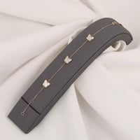 اسوارة ذهب الفراشات باللون الابيض ( عيار 18 )