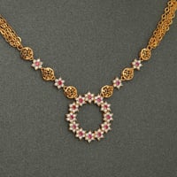 طقم ذهب الورد الاحمر (عيار 21)