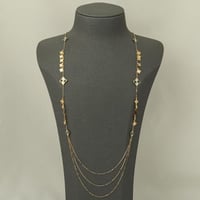 شال ذهب الورود الملونة ( عيار 18 )