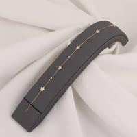 اسوارة ذهب الزهور باللون الأبيض ( عيار 18 )