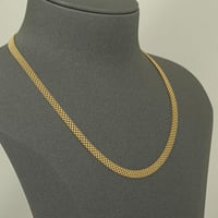 عقد ذهب متشابك نحيل ( عيار 18 )