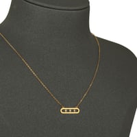 عقد ذهب بيضاوي ( عيار 21 )