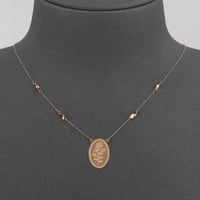 عقد ذهب سبيكة بيضاوي ( عيار 21 )