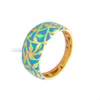 خاتم ذهب بيضاوي فيروزي عيار (21)