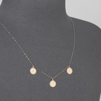 عقد ذهب الدوائر المتدلية ( عيار 18 )