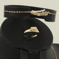 طقم ذهب الشبك ( عيار 18 )