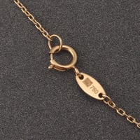 عقد ذهب القلوب باللون الفيروزي ( عيار 18 )