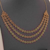 طقم ذهب الورود ثلاث أدوار ( عيار 21 )