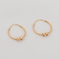 حلق ذهب دائري دوركا ( عيار 21 )