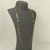 شال ذهب الورود الفيروزية ( عيار 18 )