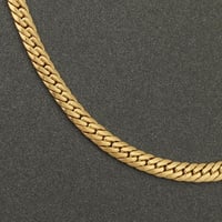 عقد ذهب جنزير نحيل ( عيار 18 )