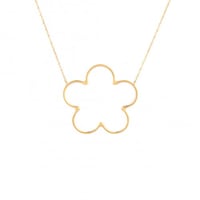 عقد ذهب الوردة الكبيرة (عيار 18)