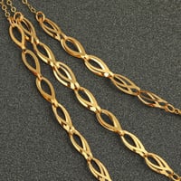 عقد سبائك ذهب ثلاثة أدوار ( عيار 21 )