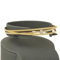 اسورة وخاتم ذهب خيوط الحرير بفصة ( عيار 18 )