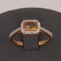 خاتم ذهب سوليتير ناعم ( عيار 18 )