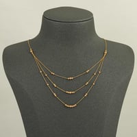 عقد كرات الذهب المتقاربة ( عيار 21 )