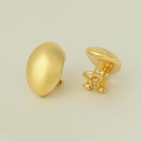 حلق ذهب بيضاوي ( عيار 18 )