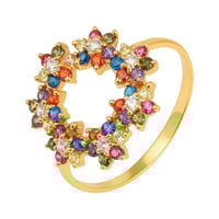 طقم ذهب الورود الملونه ( عيار 21)