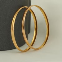 بنجرة ذهب سادة ( للمواليد ) ( عيار 21 )