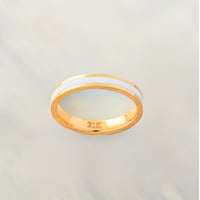 دبلة ذهب باللون الابيض ( عيار 21 )