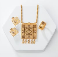 طقم ذهب تراث العماري للجميلات (عيار 21)