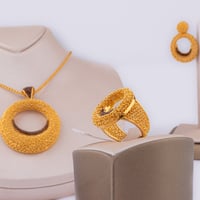 طقم ذهب دوائر الأسطورة ( عيار 21)