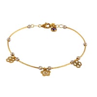 اسورة ذهب دلايات الورود ( عيار 18)