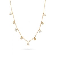 عقد شوكر ذهب الدوائر (عيار 18)