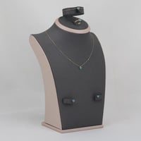 طقم ذهب قلب فيروزي ( عيار 18 )