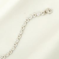 اسورة ذهب أبيض دوائر ( عيار 18)