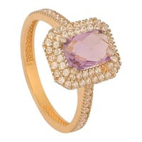 خاتم ذهب سولتير ( عيار 18 )