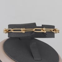 عقد و اسوارة ذهب جنزير ( عيار 18 )