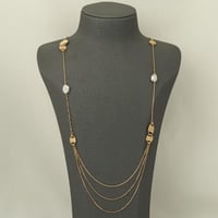 عقد ذهب الأحجار ( عيار 18 )