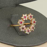 طقم ذهب الورد الاحمر (عيار 21)